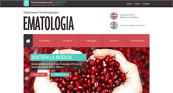 Desktop Screenshot of ematologia-pavia.it